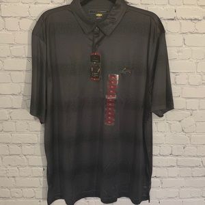 Greg Norman XL Play Dry Black Polo NWT
